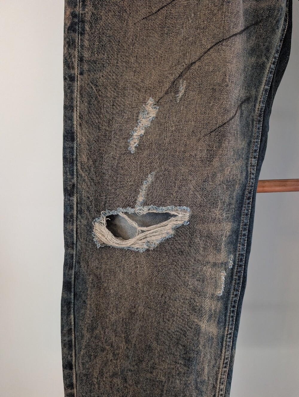 'Diesel' Distressed Jeans Larkee-Beex SP (Regular-Tapered) Waist 33 / Length 32 - Picture 5 of 16